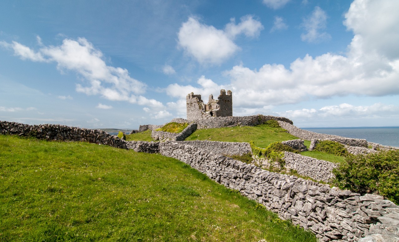 Ruines d'un château en Irlande